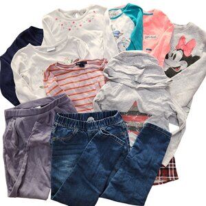 Bundle (10) Youth Girls Fall Spring Outfits Clothing Shirt Jeans Sweatshirt Sz 4